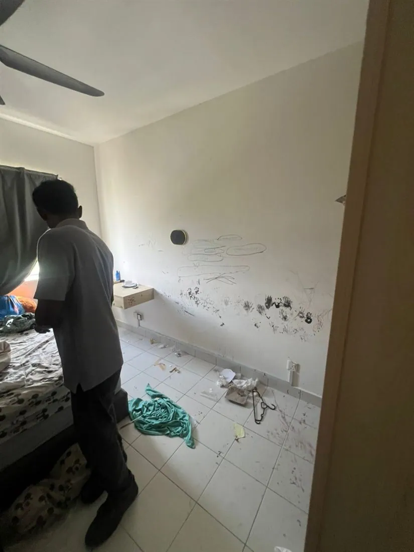 Property interior documented during vacant possession recovery at Gamuda Cove